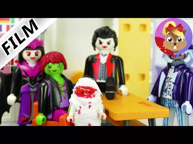 摩比游戏 playmobil 艾玛想学习当怪物 万圣节吓人